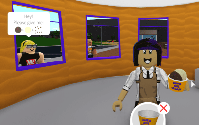 She screams for ice cream! While I take selfies!