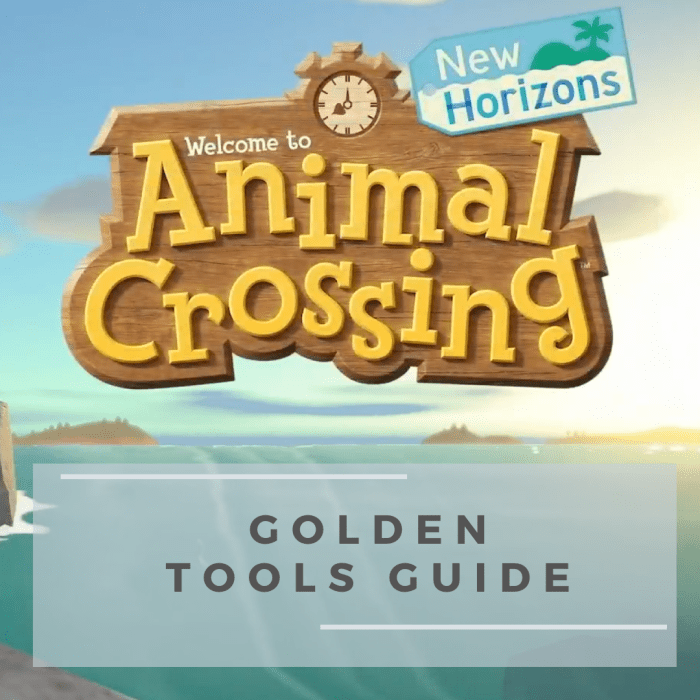 Golden Tools Guide for "Animal Crossing New Horizons" LevelSkip