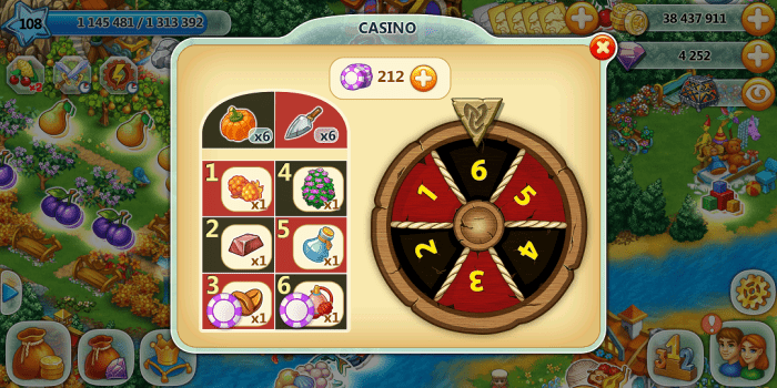 If you are a helpful clan member casino tasks are a breeze. Earn casino tickets in "Harvest Land" by filling help requests on the whale.