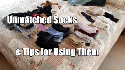 You are lucky if your socks all match up in pairs. Even the most organized family usually ends up with some stray socks that don't match anything.