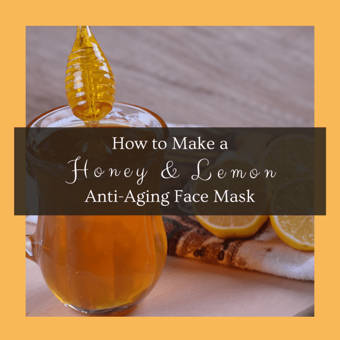 This guide will show you how to make an anti-aging face mask from honey and lemons.