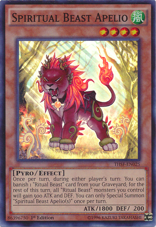 The Ritual Beasts can also OTK from nowhere, if you’re not careful. Thanks to this guy, all his average-strength forest friends can gain a 1000 attack boost.