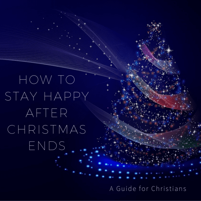 Some people become depressed after the Christmas holiday, but you can still stay happy even after the celebrations have ended.