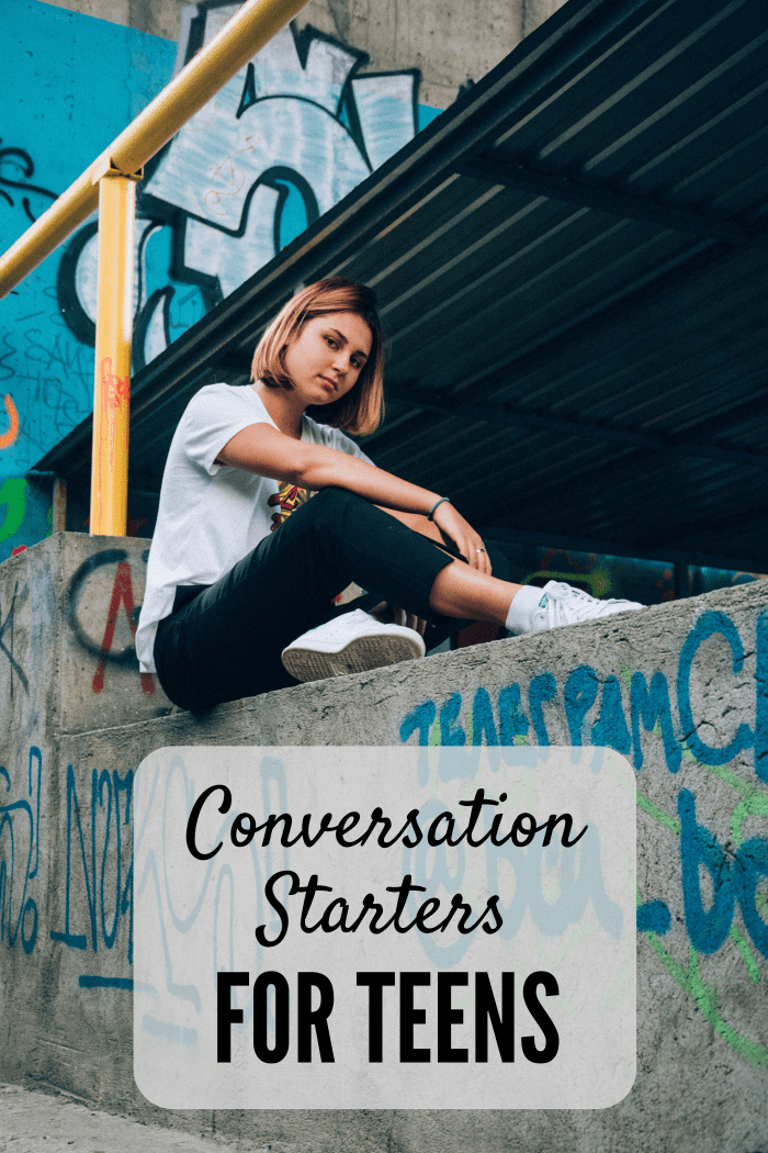 Trying to engage a teen in conversation can sometimes be challenging.