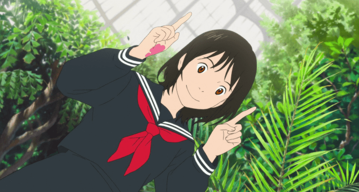 Future Mirai appears to Kun, asking him to help her put away ornamental statues that, folklore claims, will delay her marriage the longer they're kept out.