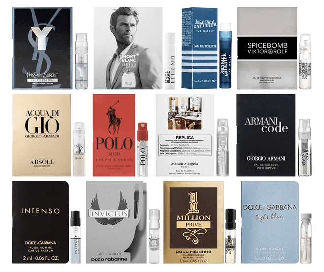 Experience designer men's fragrances for a fraction of the full-sized bottle.