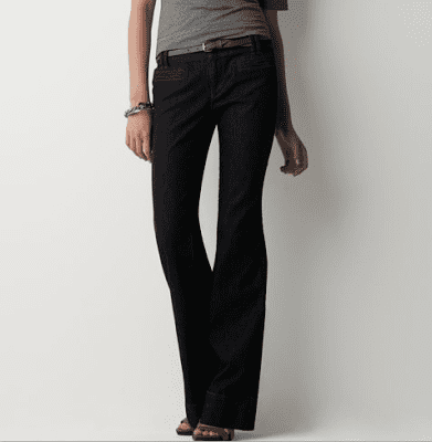 As a general rule, trouser jeans will fit most body types well.