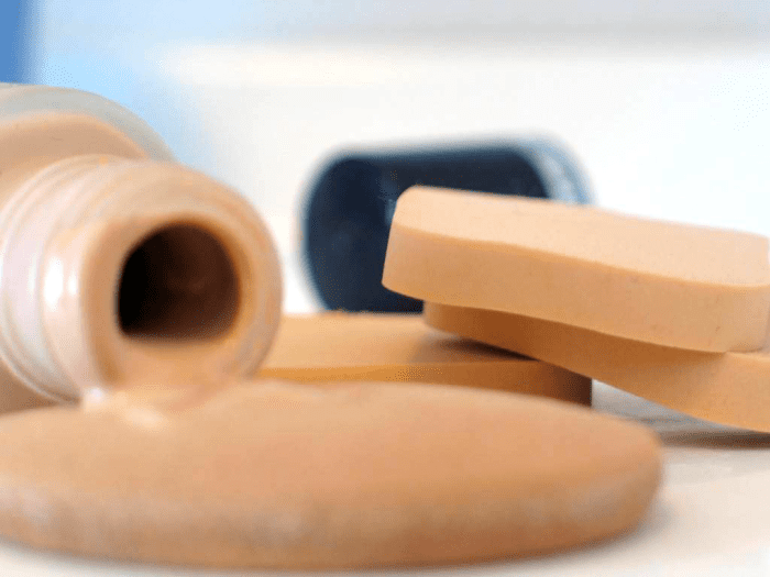 Foundation sponges come in various shapes and sizes.