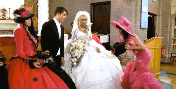 Madine's dresses range from Gone With The Wind-style costume pieces to Fairy Princess Bride on Steroids style