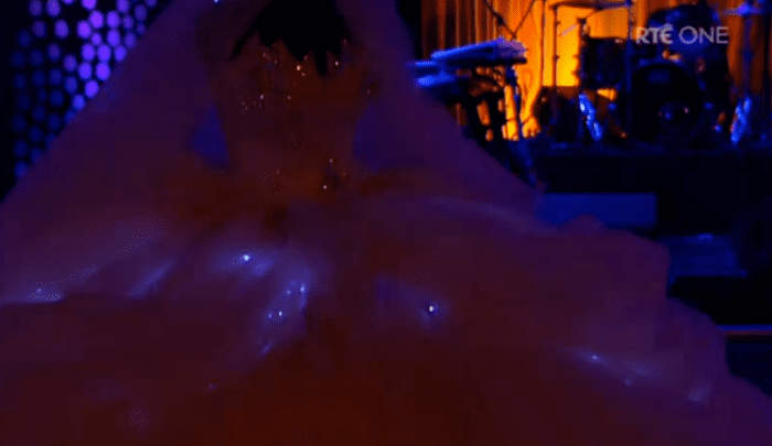 The dress - it glows!