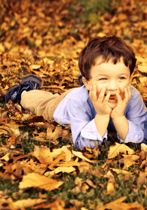A great layered cut for a boy with wavy hair.