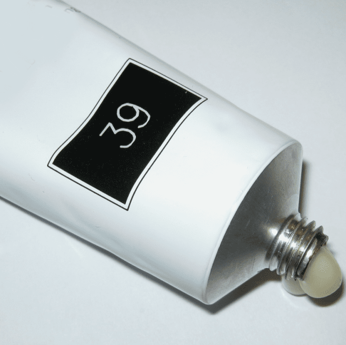 You might find the developer in a large applicator bottle, but the color itself is always in a tube and labeled with its shade number.