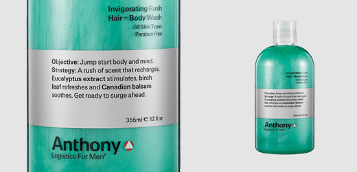 Anthony Logistics Invigorating Rush Body Wash