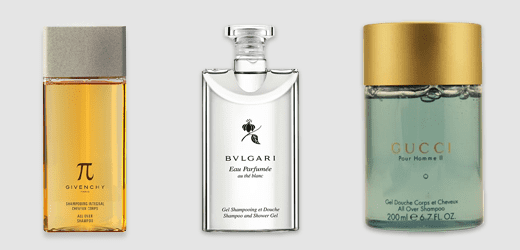 Various Men's Designer Shampoos