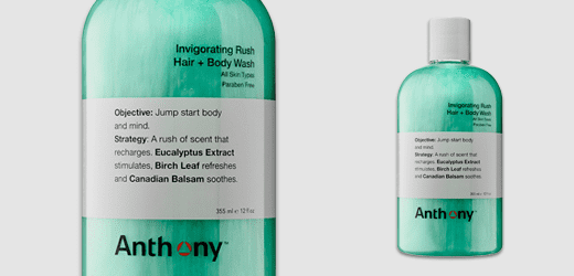Anthony Logistics Invigorating Rush Hair & Body Wash