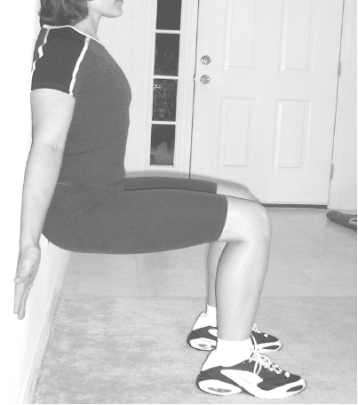 Do the wall sit exercise!