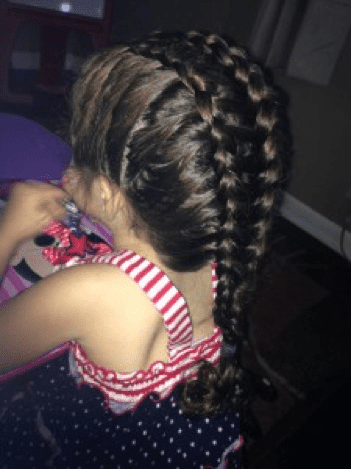 Ladder French braid.