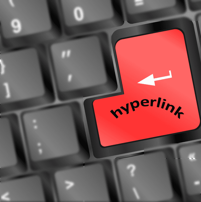 The above illustration shows a portion of a keyboard with a red enter key.