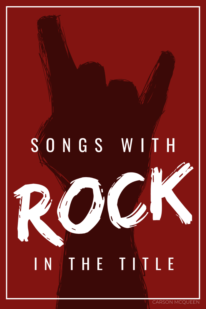 100 Top Songs With The Word Rock In Their Titles Spinditty