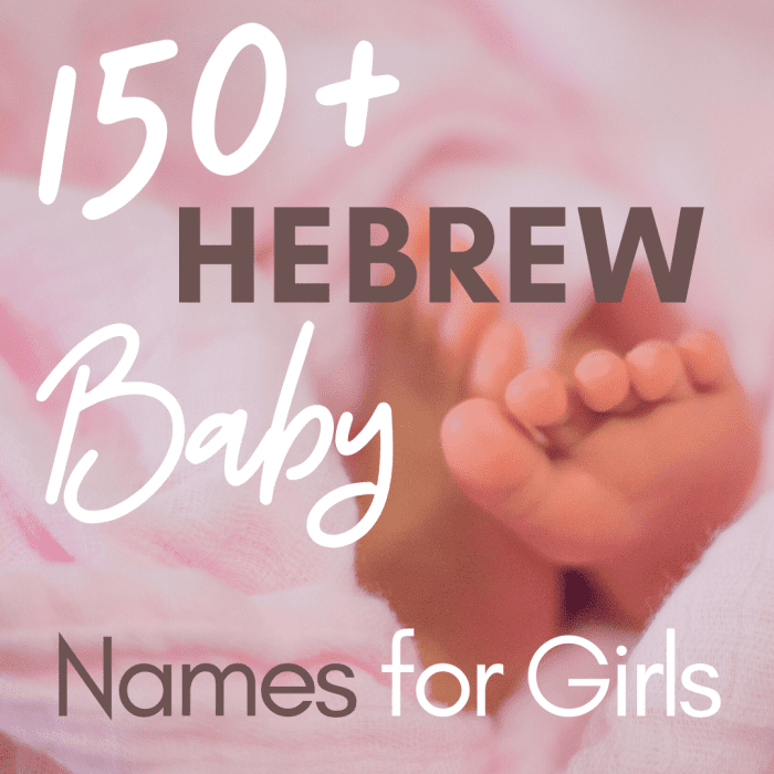 150 Hebrew Names For Girls WeHaveKids