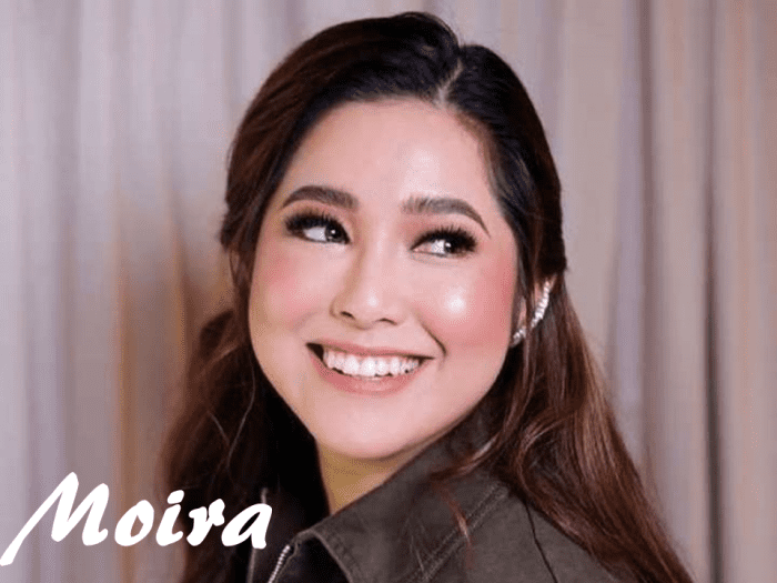 Moira Rachelle Bustamante Cruzado Dela Torre is a Filipina singer-songwriter. She rose to fame for her covers of Imago's "Sundo," Moonstar88's "Torete," and the Himig Handog-winning single "Titibo-tibo."