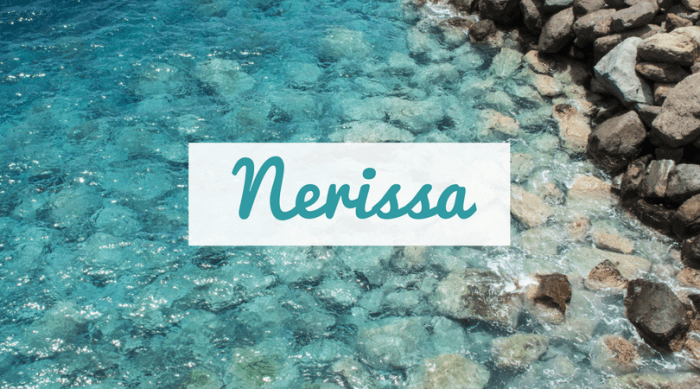 A water inspired name with a Shakespearean feel; Nerissa is a character from the famous playwright's "Merchant of Venice."