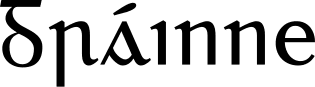 This is the name Grainne written in a Gaelic typeface—it looks magical!