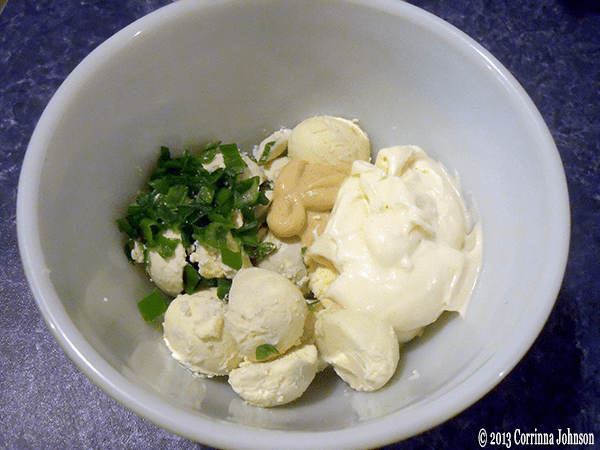 Step 4: Make the egg yolk mix. Add the rest of the ingredients to the egg yolks