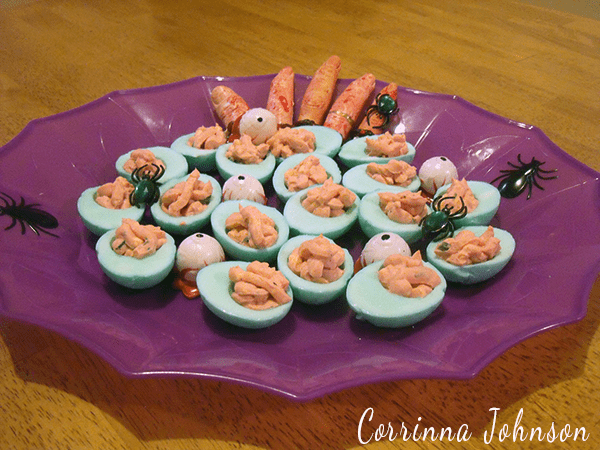 Add a few bloody body parts to the platter for some frightful, gory fun!
