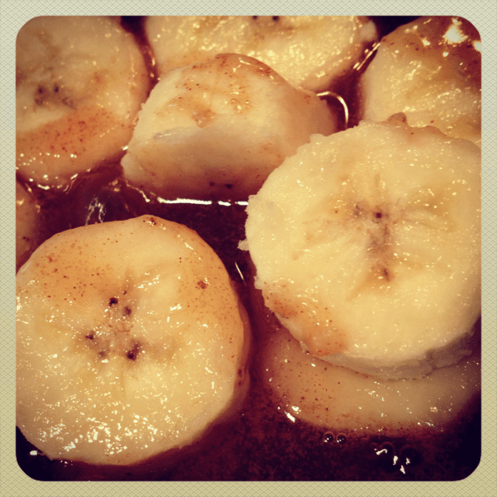 Cut bananas length-wise if they are the star of the show. Slice them into pieces if they'll be used as a topping.