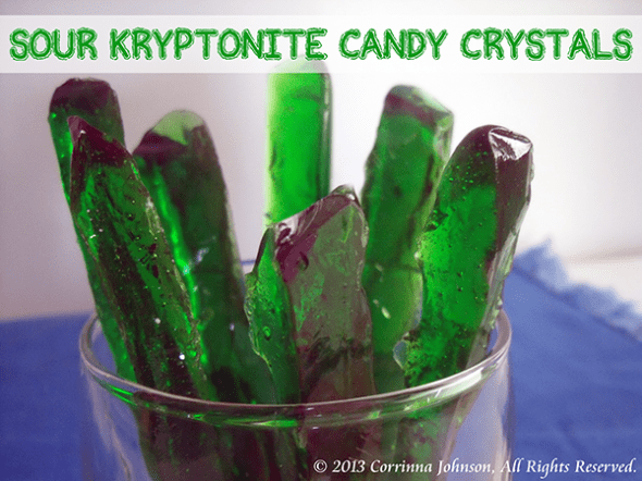 Sour Kryptonite candy crystals recipe
