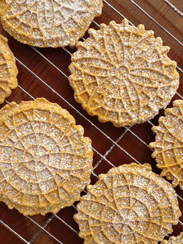 Pumpkin Spice Pizzelle Cookie Recipe for Halloween Delishably