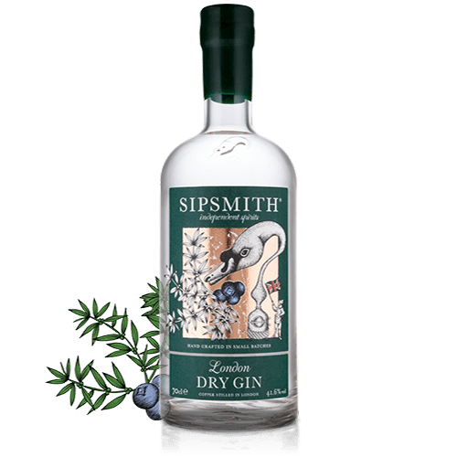 Sipsmith London Dry Gin. Sipsmith's first home was in the former abode of Michael Jackson (the UK whisky writer, not the US pop star). Starting with one still, called Prudence, they quickly expanded operations as the popularity of their products grew