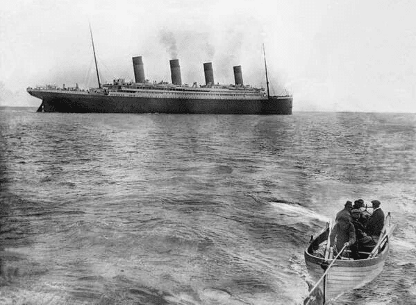 This is the last known photo of RMS Titanic. It was taken on April 12th, 1912 during the vessel's maiden voyage.