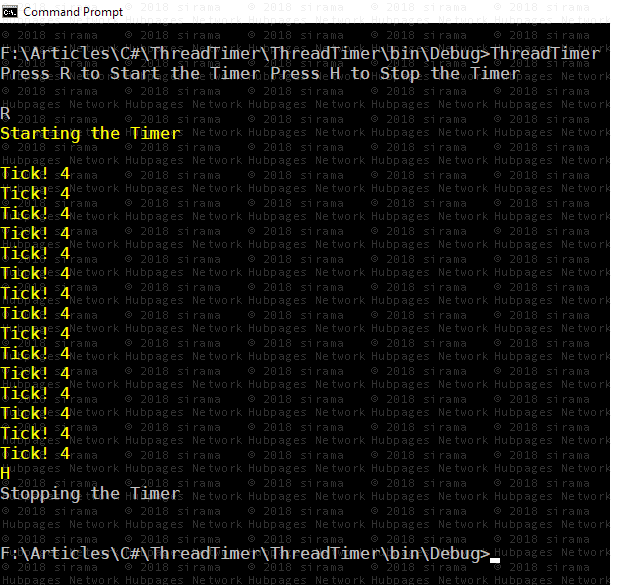 System Threading Timer in C Explained With Examples Owlcation