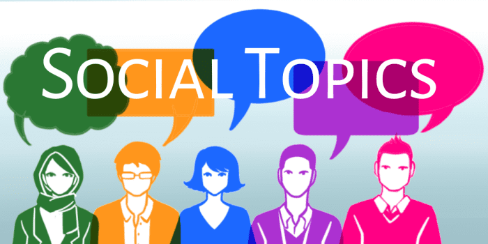 Social and cultural debate topics suit audiences of all ages.