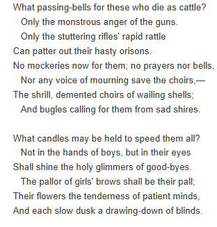 'Anthem For Doomed Youth'