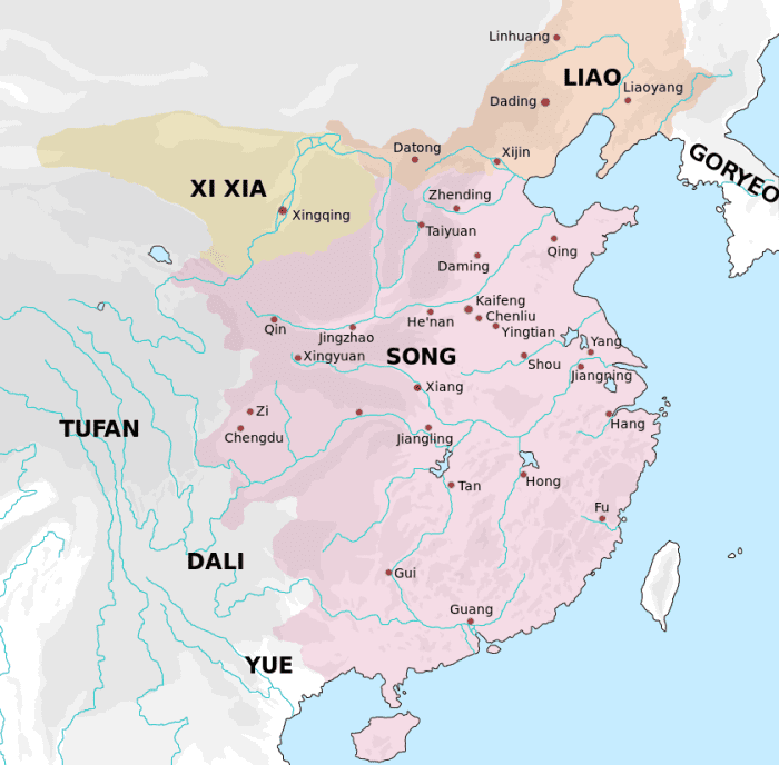 The Song state during this period, when it was in possession of Northern China. It was engaged in a long military standoff with its northern neighbors.