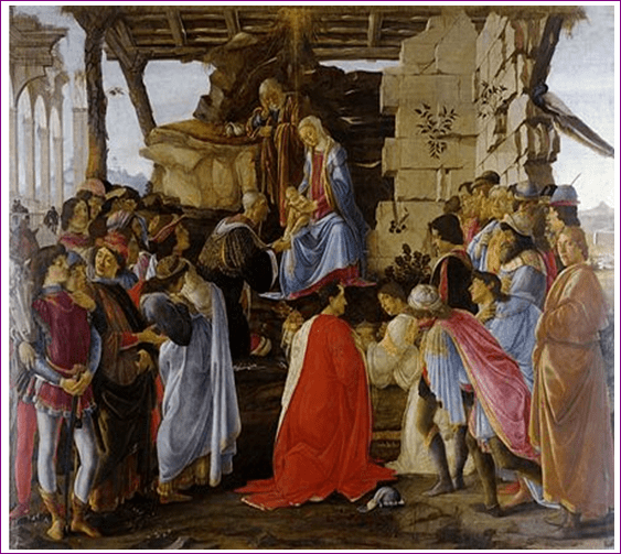 Adoration of the mag is a painting that was made in 1475 by Sandro earlier in his career. The work is displayed in Uffizi in Florence; it is one of the paintings that gained popularity. The image reveals two aspects of Sandro’s life; his bac