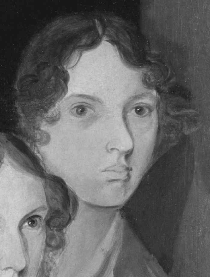 The only undisputed image of Emily Brontë, perhaps revealing her reaction to the tragically brief nature of life at her time, and the anti-female bias she conformed to to get her work published.