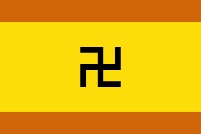 The flag of the Guna community.