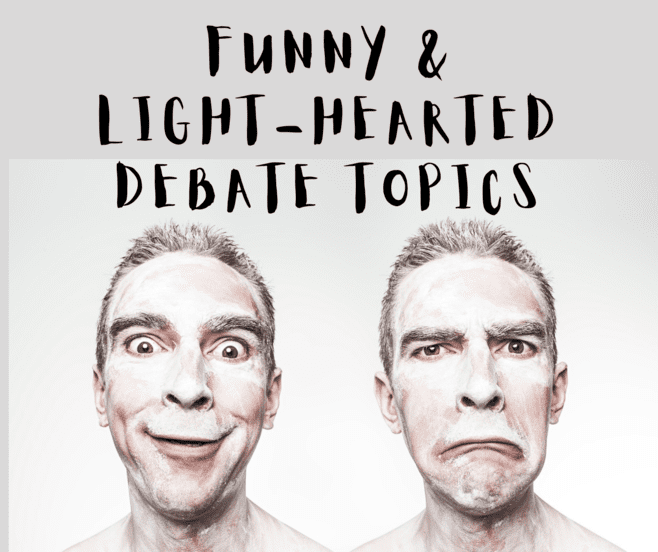 A funny topic is what you want to discuss with your friends. These are usually light-hearted discussions meant to help you pass the time and bond with people.