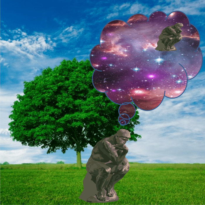 Fig. 6. A defined somethingness before all life. A somethingness that existed before all life began as may be conceived by a present consciousness. We cannot remove our consciousness from such conceptions.