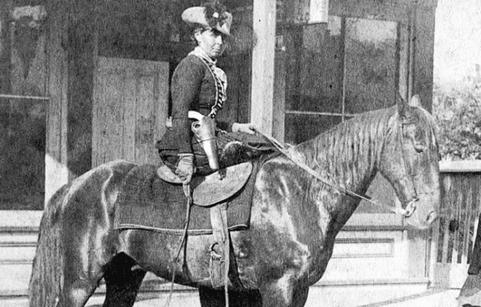 Belle Starr married a Cherokee man and made a living bootlegging and selling stolen horses.
