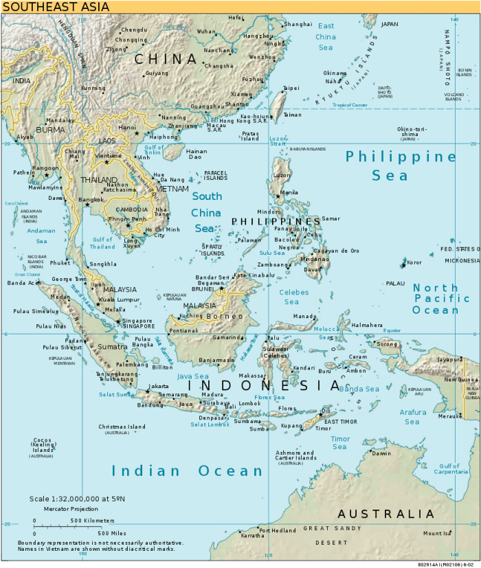 Map of Southeast Asia