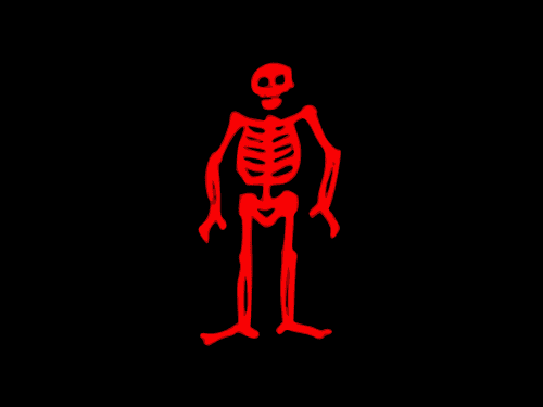Edward Low's flag was particularly creepy—especially considering the pirate's penchant for brutality.