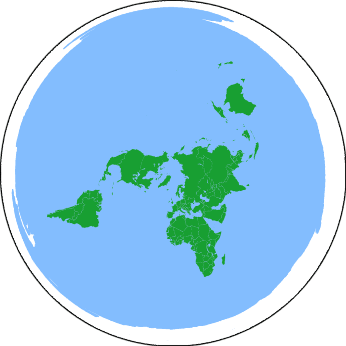 Model of a flat earth