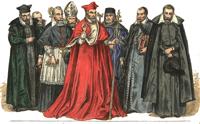 Clergy dress in both the Catholic and Orthodox tradition has always been very different from lay fashion.