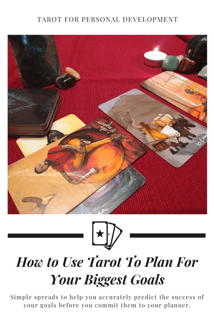 Tarot, when used for personal development, can be used as a tool to help you create better goals for yourself.