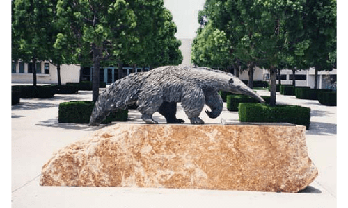 Giant Anteater Sculpture by Billy Fitzgerald at University of California, Irvine Bren Events Center.